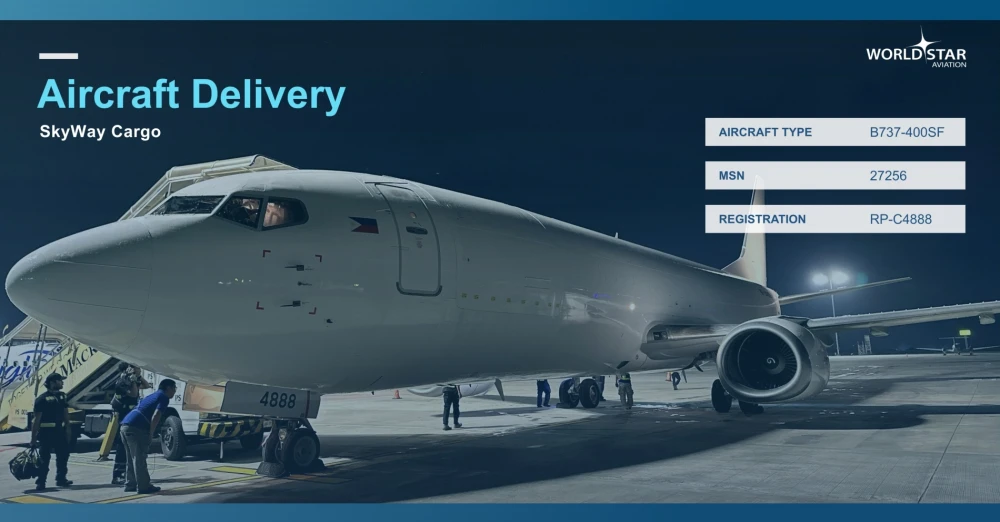 WSA Delivers first of two B737-400SF Aircraft to Skyway Airlines