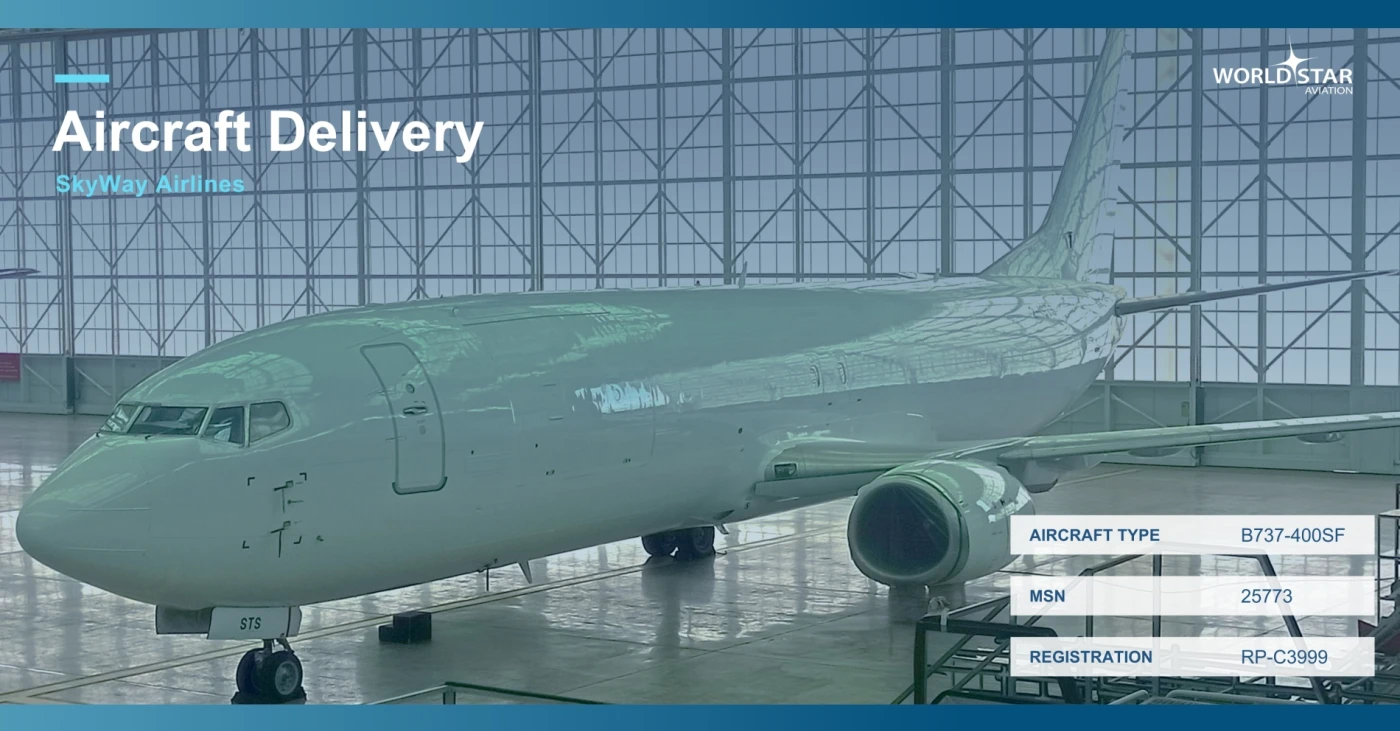 WSA Delivers second of two B737-400SF Aircraft to Skyway Airlines