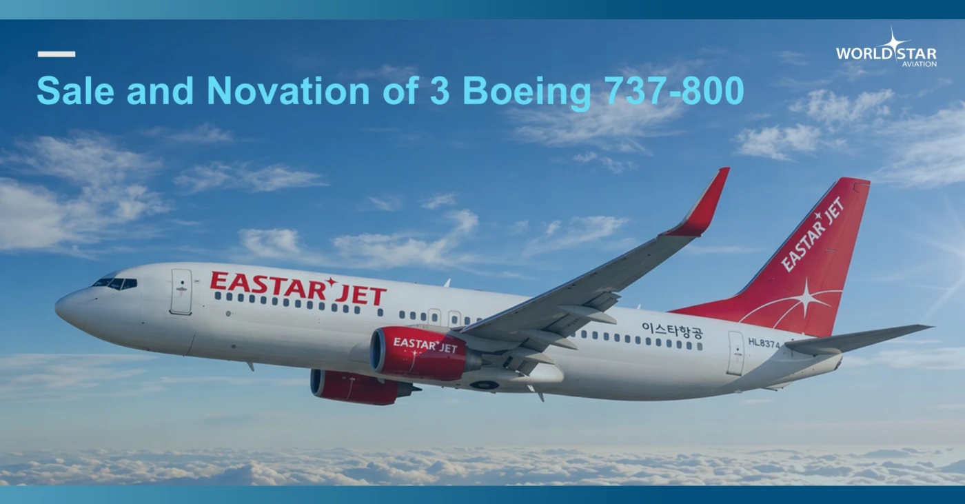 WSA and Magellan Complete Transaction of Three Eastar Jet-Leased B737-800